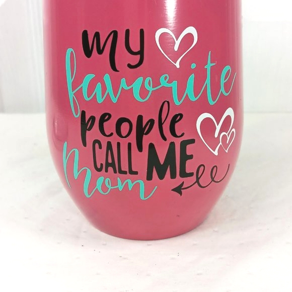 Mom 13 Oz Travel Mug Cup NWOT Stainless Steel Pink Gift - Picture 15 of 15